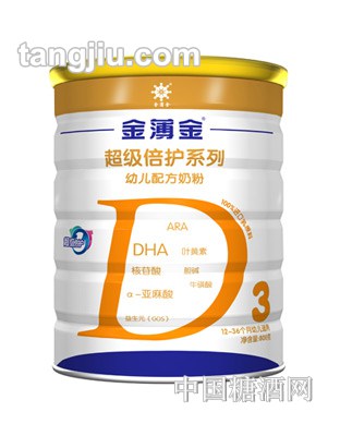 金薄金超级倍护幼儿配方羊奶粉800g