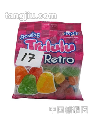 Trululu果冻糖水果味90克