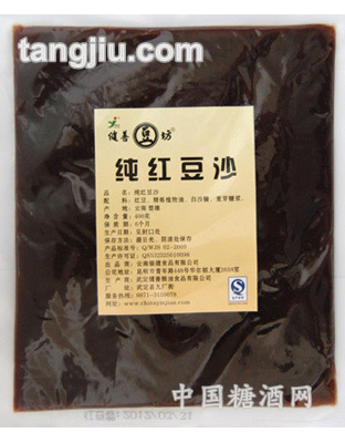 健善纯红豆沙400g