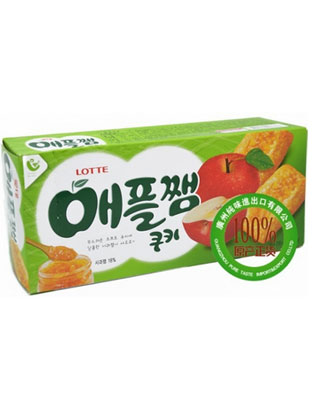 乐天苹果酱夹心饼干
