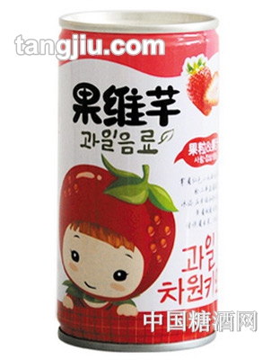 巧妈妈果维芊-草莓果粒(180ml)