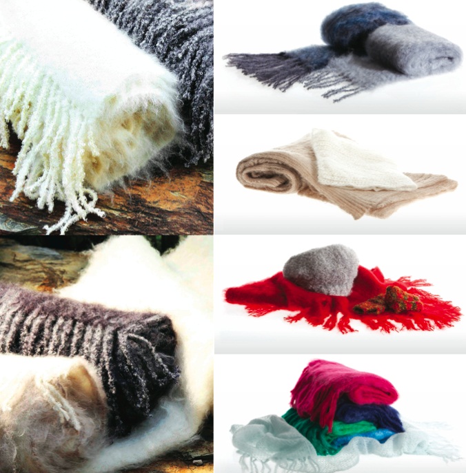 2014新款南非进口纯手工编织安哥拉山羊毛 羊毛 制品
