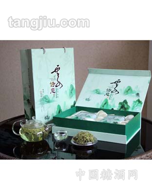 诗意茶绿色装