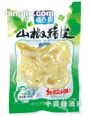 100克山椒猪皮