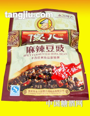 傻儿麻辣豆豉80克