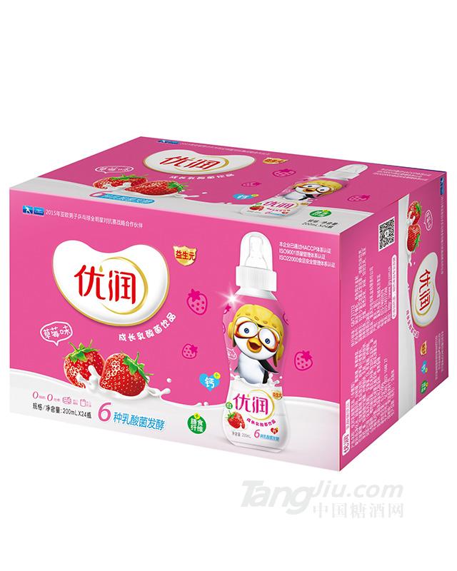 优润乳酸菌饮品草莓24瓶