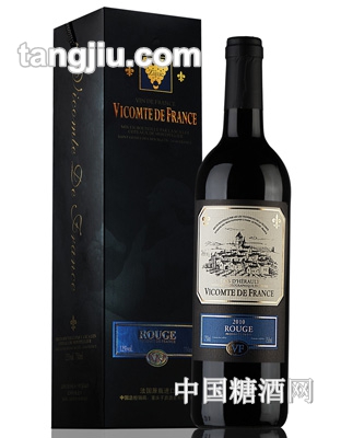 法国子爵小蓝标干红葡萄酒