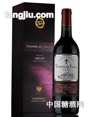 法国子爵红标干红葡萄酒