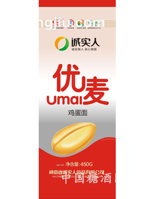 优麦手擀面450g