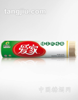 爱家绿豆风味面500g