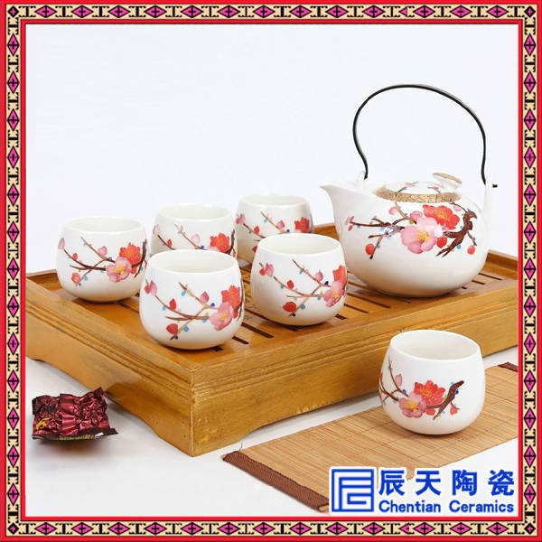 供应青花瓶茶具定做 陶瓷茶具定做厂家