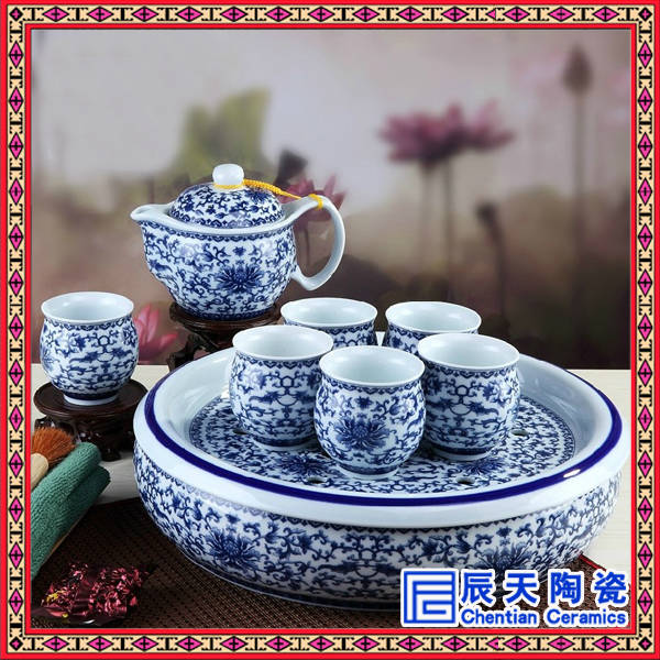 供应粉彩功夫茶具 颜色釉陶瓷茶具