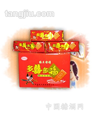 多喜多福钙奶饼干盒装