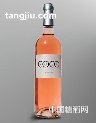可可桃红葡萄酒