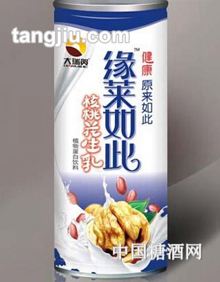 缘莱如此核桃花生乳240ml