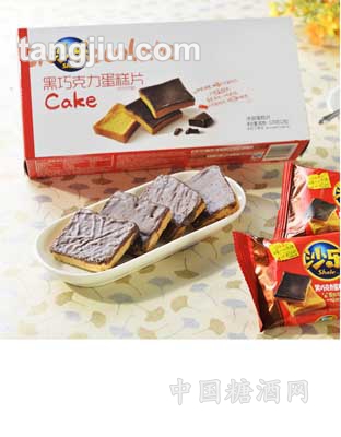 120g沙乐黑巧克力蛋糕片盒装