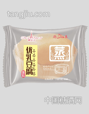 银贝儿优乳豆腐蒸蛋糕称重