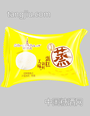 银贝儿鲜蒸蛋糕散装