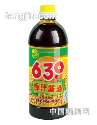 黄花园原汁酱油630ml