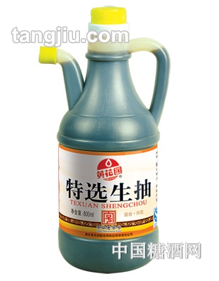 黄花园特选生抽800ml