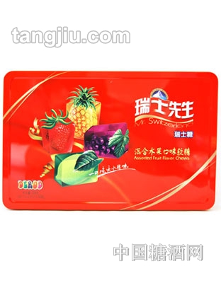 瑞士先生长方罐瑞士糖338g