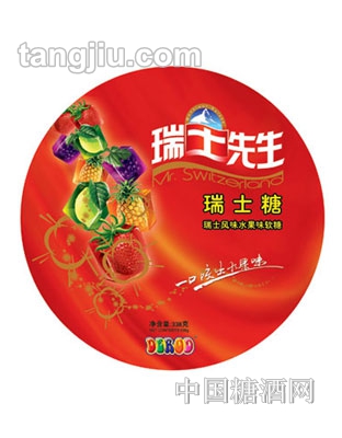 瑞士先生圆罐瑞士糖338g
