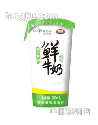 益益纸杯鲜牛奶200ml