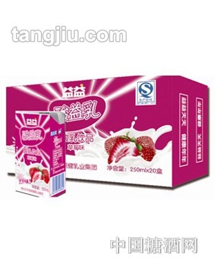 益益酸乳饮品(草莓味)砖250ml