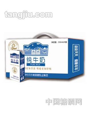 益益纯牛奶砖250ml