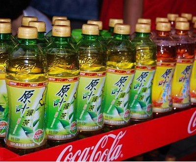低价批发乐天饮料  原叶绿茶 冰红茶