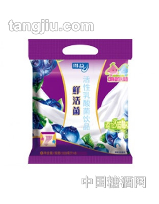 得益鲜活菌活性乳酸菌饮品（蓝莓）100ml