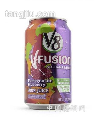 V8石榴蓝莓混合蔬果饮料-340ml