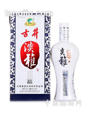 38&#176;古井淡雅蓝花450ml