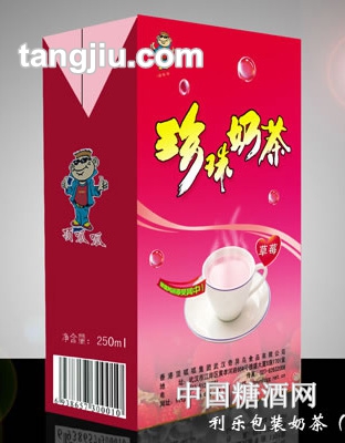 顶呱呱奶茶（草莓）利乐包装250ml