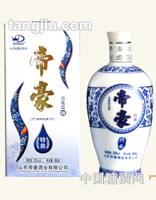 帝豪酒青花瓶490ml