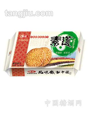 素道不加蔗糖荞麦饼干（托盒）