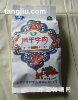 200g蒙都风干牛肉孜然味
