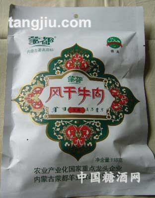蒙都风干牛肉118g五香味