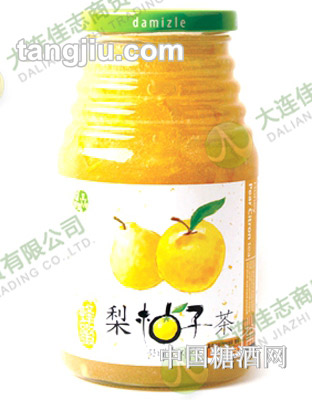[多美乐]蜂蜜梨柚子茶580g