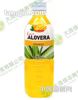 [三蜜]芒果芦荟之恋果肉果汁饮料500ML