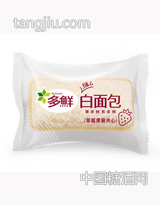 多鲜&#183;草莓果酱白面包