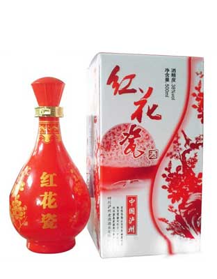 500ml红花瓶