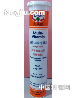 克莱维甜橙口味泡腾片