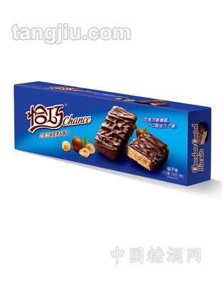 巧克力涂层夹心饼干榛子味156g