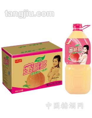 蜜桃多果味饮料2L