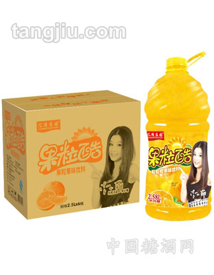 果粒酷橙粒果味饮料2500ml