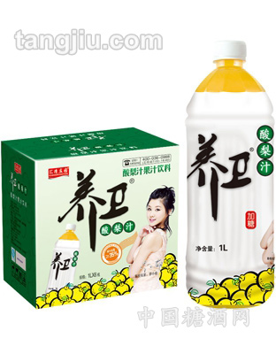 养卫酸梨汁果汁饮料1L
