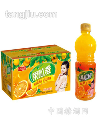 果粒澄橙粒果味饮料500ml