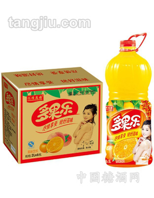 多果乐橙味饮料2L