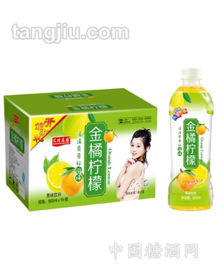 金橘柠檬果味饮料500ml